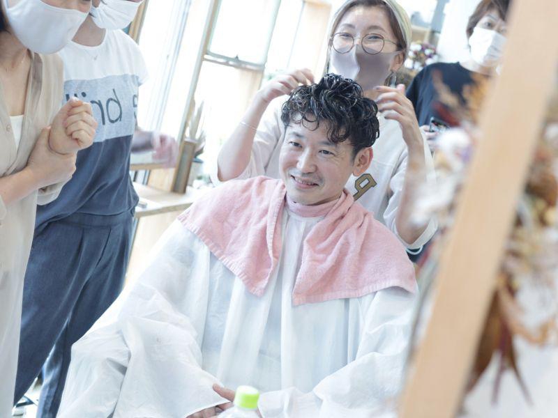 茂木あかねさん(Lullii)のメンズパーマ講習会day2レポート