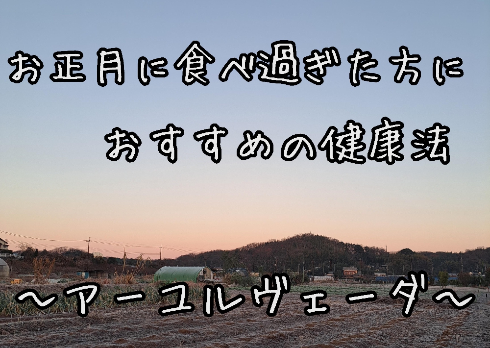 お正月に食べ過ぎ飲み過ぎた方へおすすめの健康法～アーユルヴェーダ～