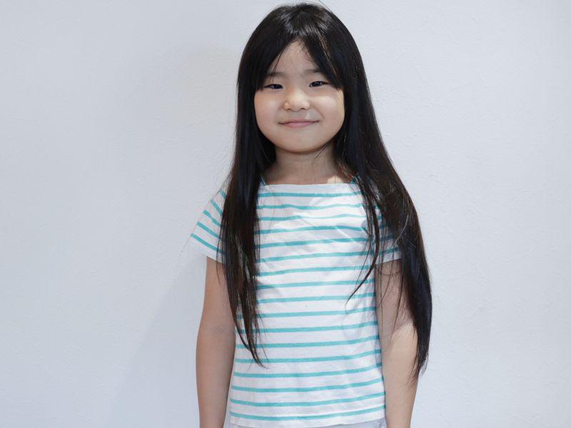七歳の女の子のヘアドネーション♪