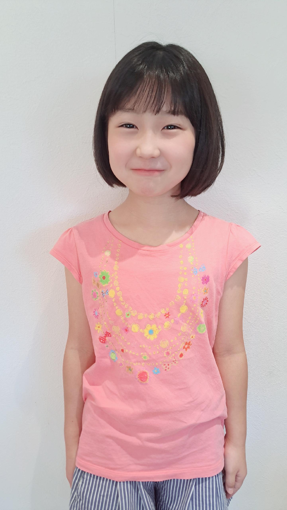小学4年生の女の子　初めての美容室でヘアドネーション体験🎵
