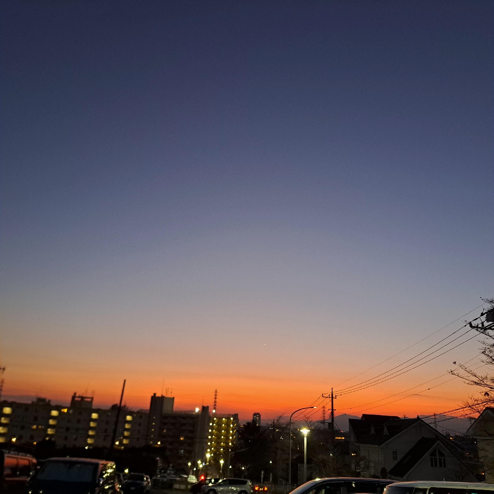 夕暮れ