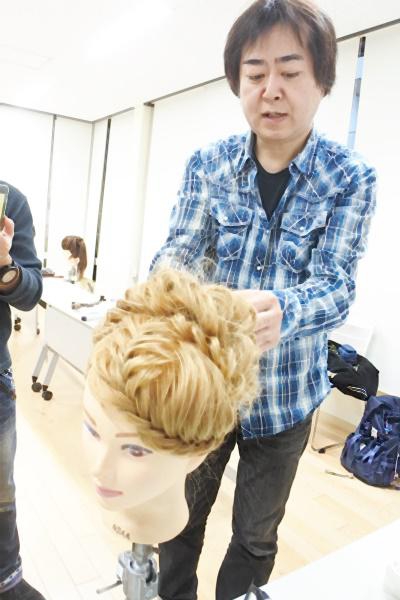今年最後の伴さんヘアアレンジ講習 成人式ヘアセット編