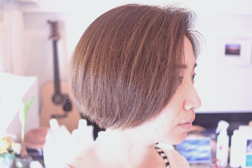 アッシュカラーとハイライト♪