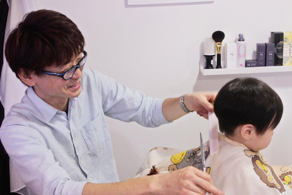 休日に息子のカットをしました✂️