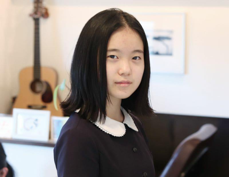 ３年越しの２回目のヘアドネーションの中学生の女の子♪